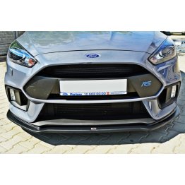 Накладка сплиттер на передний бампер вариант 3 на Ford Focus III RS рестайл